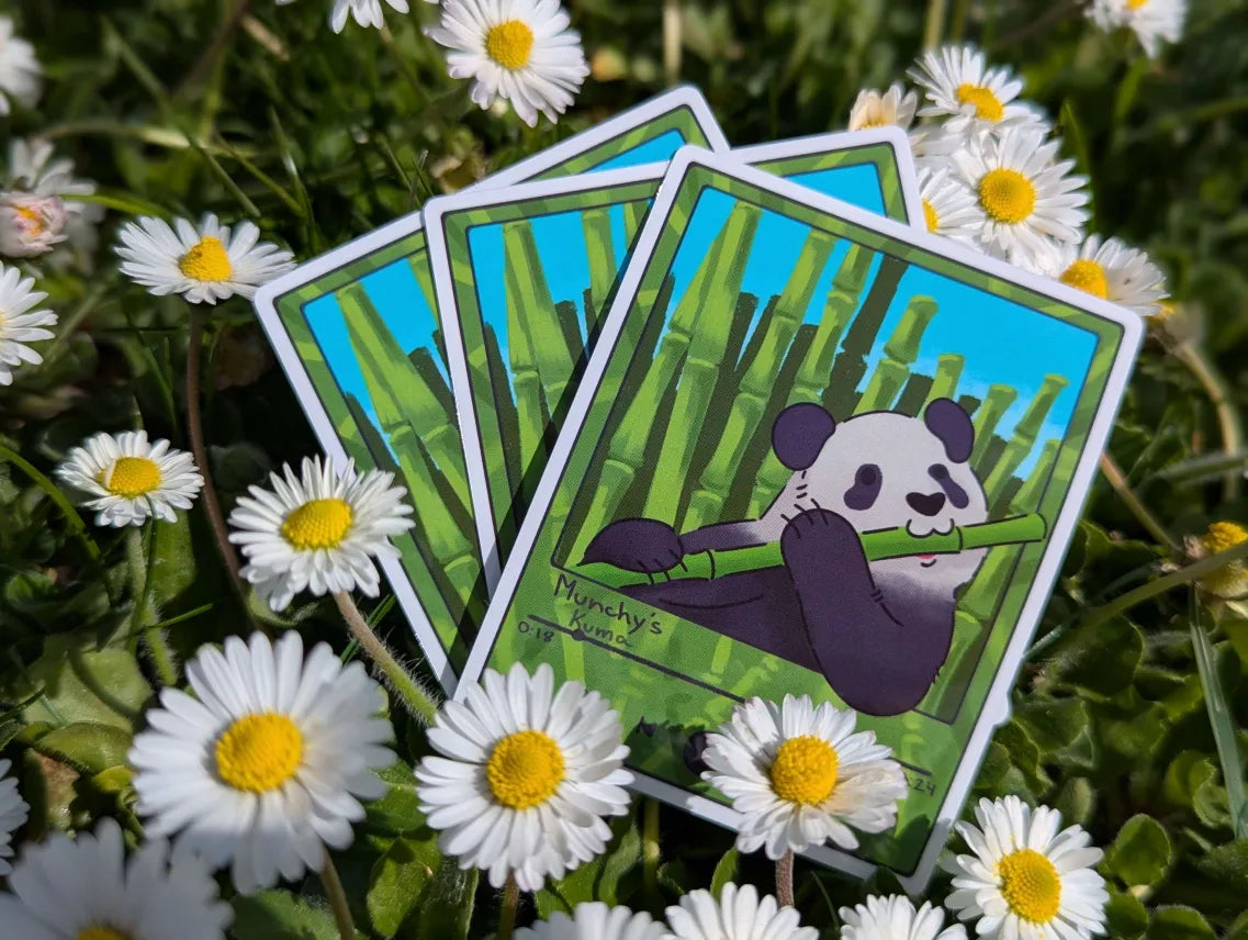 Music panda sticker