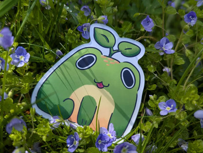 Apple frog magnet