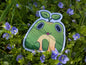 Apple frog magnet