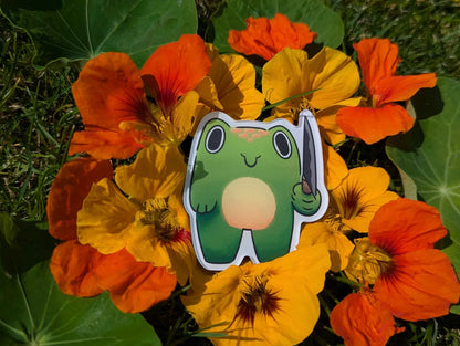 Knife frog magnet